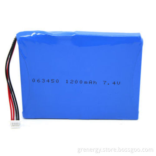 3.7V 1200mAh Lithium-ion Polymer Battery, 603450, with RoHS Certificate, 500 Cycles